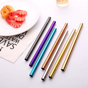 Image of Hot Sale 12mm Reusable Stainless Steel Boba Straw, Bubble Straw