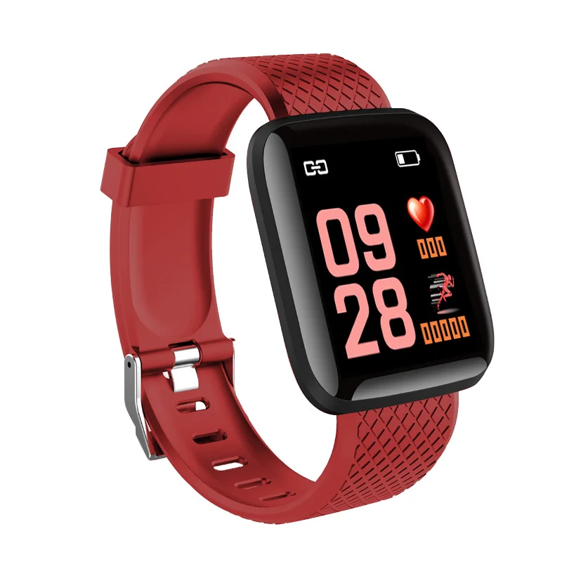 

New ID116 Plus Smart Bracelet Heart Rate Healthy Tracker PK ID115 Plus Fitness Wristband, 5 different colors