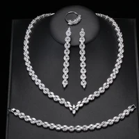 

RAKOL White Roman Wedding Bridal Jewelry Sets for Women S334