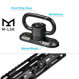 MLOK Standard QD Sling Swivel Adapter Rail Mount Tools Kit M-LOK sling swivel