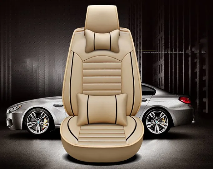 New Tan Leopard Mesh 15pc Full Set Car Interior Seat Covers