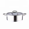 Two handle hot pot stainless steel parini cookware set factory produce hot sale