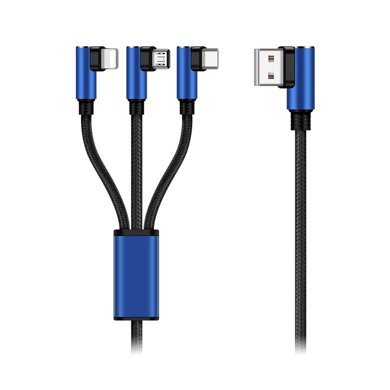 Newly product wholesale best android type c super fast charging data cable new design high quality cute multi 3 in 1 usb cable