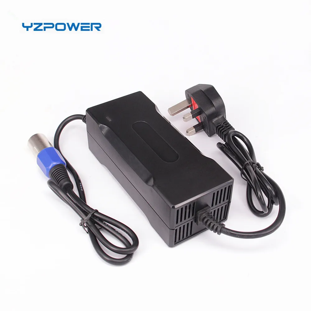 

3.6V 3.7V 8.4V 8A Lithium ion Battery Charger Bike Light Car Battery Pack Li-ion Charger CE ROHS, Black