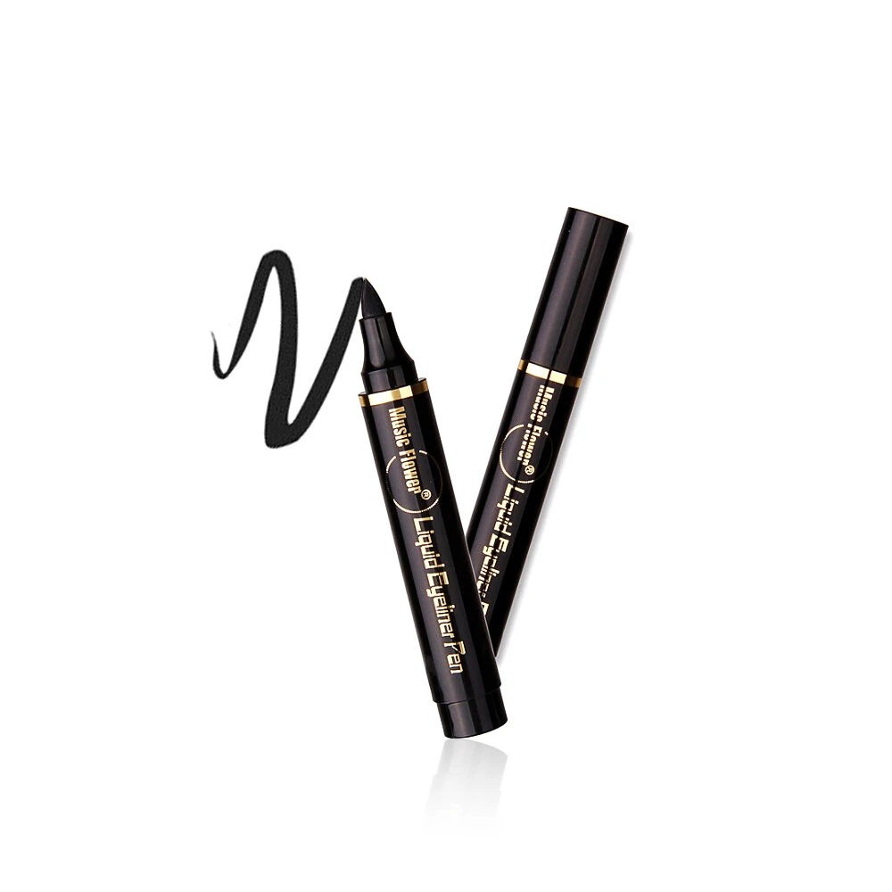 

Long Lasting Liquid Eyeliner Black Thin Mark Waterproof Music Flower Eyeliner Pen, Single-color