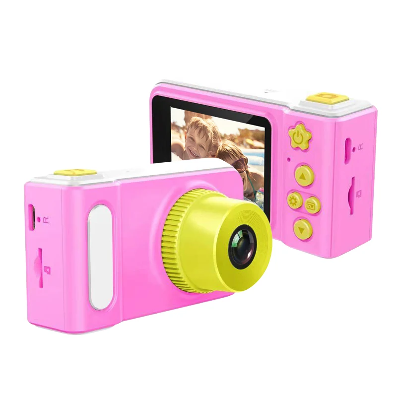 

Children Electronic Toys Promotion gift 2 inch LCD screen VGA Digital Kids Action Camera Toys for Kids with Games and Stickers, Pink;blue