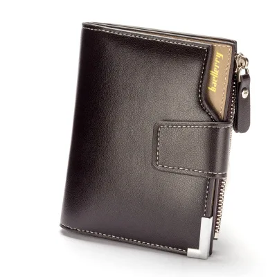 

SW003 short smart card holder pu leather wallet with zip