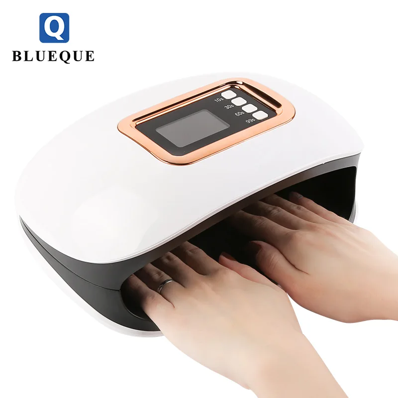 

2019 High quality rechargeable UV 72 W led nail lamp for nail polish dryer, White