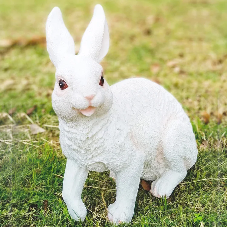 
Wholesale FRP outdoor garden landscape christmas 3D rabbit led artificial animal 
