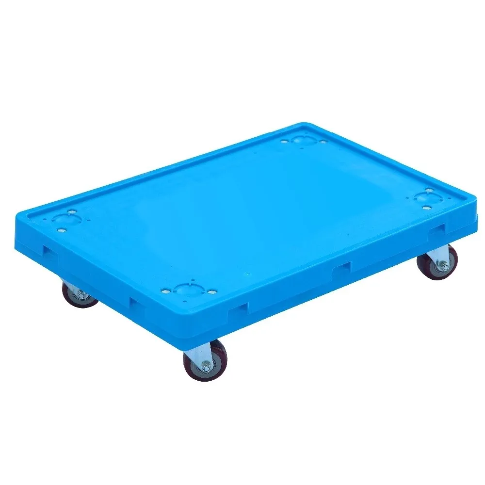 
4 Trolley Wheels Plastic Moving Pallet Plastic Tote Move Dolly 