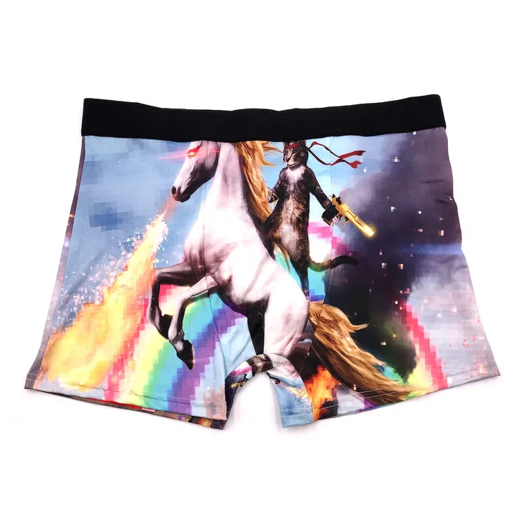 Custom Design Homme Cartoon Calcinha Cueca Adulto Bulk Custom Band Boxer Briefs Underwear
