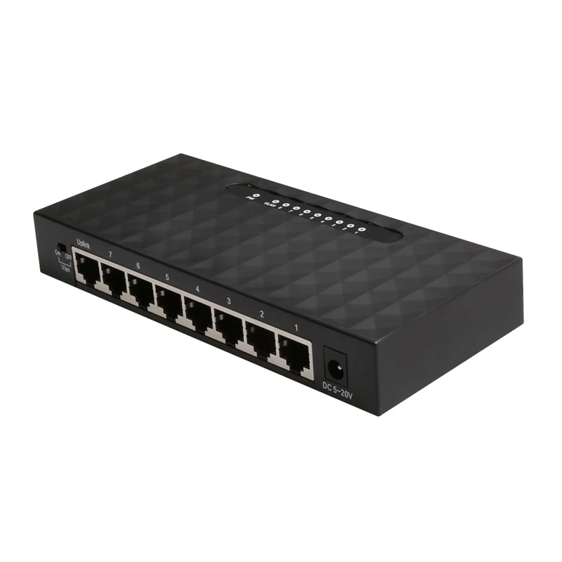 

Network switch 8 Port 10/100M RJ45 Ethernet Network Switches VLAN accept OEM&ODM service, Black