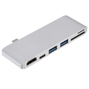 6 1 USB C Hub HDMI Card Reader & PD Charging