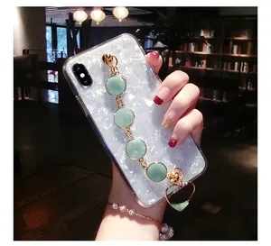 Conch Gem Chain Bracelet Phone Case iPhone Huawei