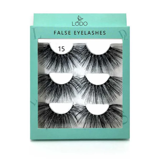 

Y285 Thick False Eyelashes Three Pairs 25MM False Eyelashes Handlashes