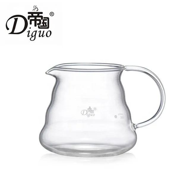 

Diguo 360ml 12Oz Pyrex Glass Pour Over Coffee Tea Maker Brew Pot Set