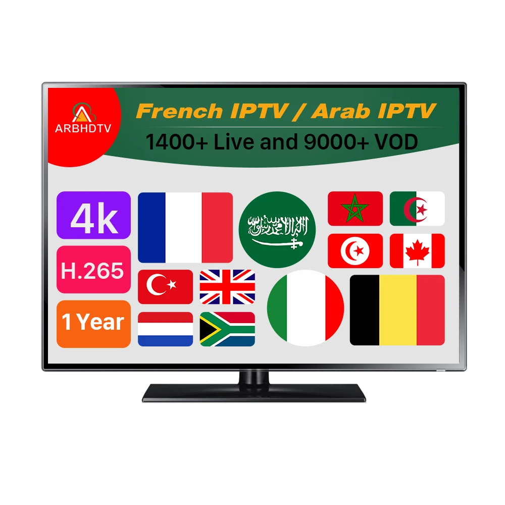 

Cheap French and Arabic Channels IPTV Code Subscription ARBHDTV 1 Year France IPTV Abbonnement