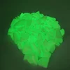 yellow green color photoluminescent pebble stone / glow in the dark stone for fish aquarium decoration fn an 2019042920