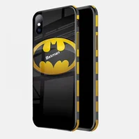 

For iPhone Glass Case Marvel Superman Iron Spiderman