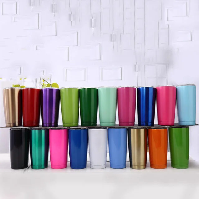 20oz 30z double walled tumbler insulated wholesale stainless steel coffee mug glass tumbler