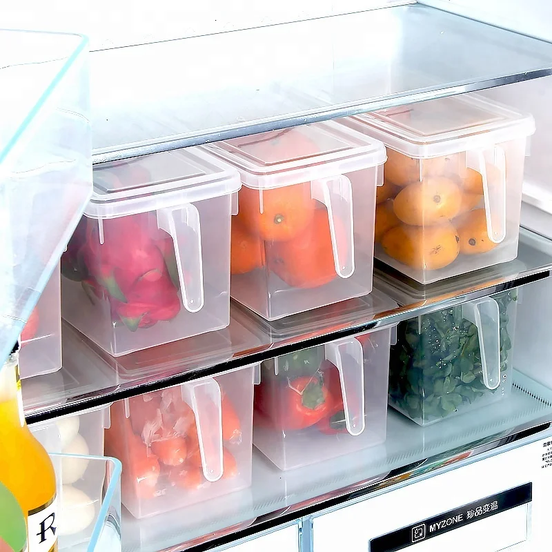 

Large clear small plastic storage box with handle, Transparent