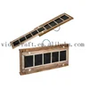 solid wood pup step & pet stairs for car use, foldable ladders for dogs and cats with non-slip mat,wood color