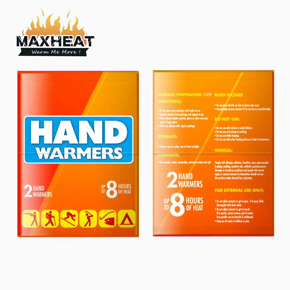 Disposable Quick Self Heating Hot Packs Hand Warmer With Chemical