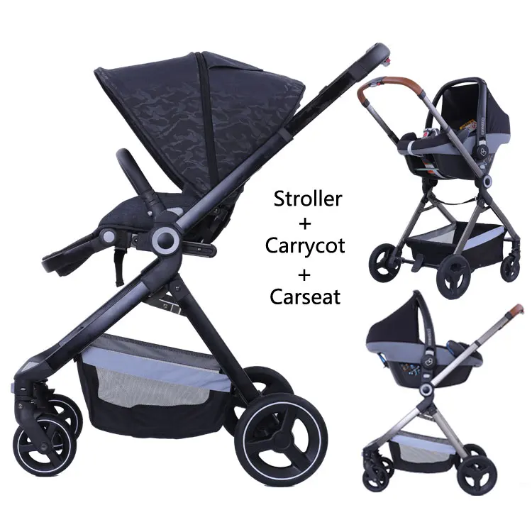 

Factory wholesale baby stroller 3 in 1 quinny priam cybex stroller, Khaki;blue;magenta;pink