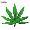 100% Embroidery Custom Dress Decoration Leaf Patches With Iron-On Backing