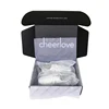 Tuck Top Toothpaste Black Rectangle Red Wine Gift Open From Middle And Ribbon Closure Special Package Paper Box For Candy