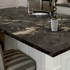 Natural stone precut polish india cosmic black granite countertop