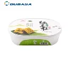 Good quality Tamper Evident PP plastic dairy food container with lid cookie biscuit box in mould labeling IML container