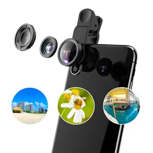 3 1 Wide Angle Fisheye & Macro Smartphone Lens Kit