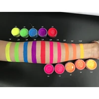 

2019 new trending 10 colors black cap loose pigment container neon eyeshadow pigments