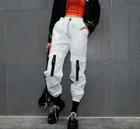 

Wholesale women white casual cargo harem pants