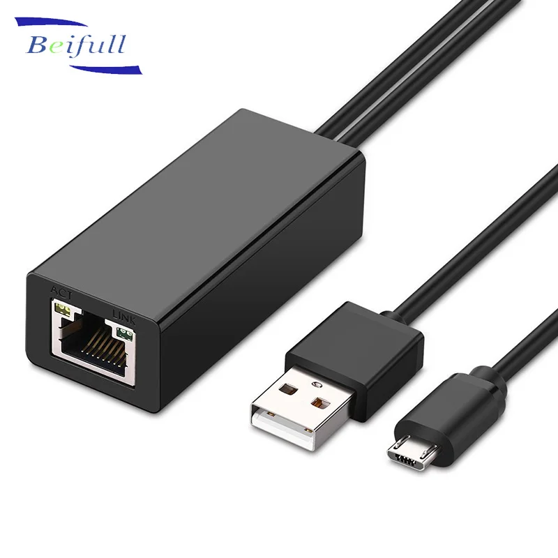 

Micro USB to rj45 Ethernet Adapter with Power Supply for Chromecast wholesale, White or black