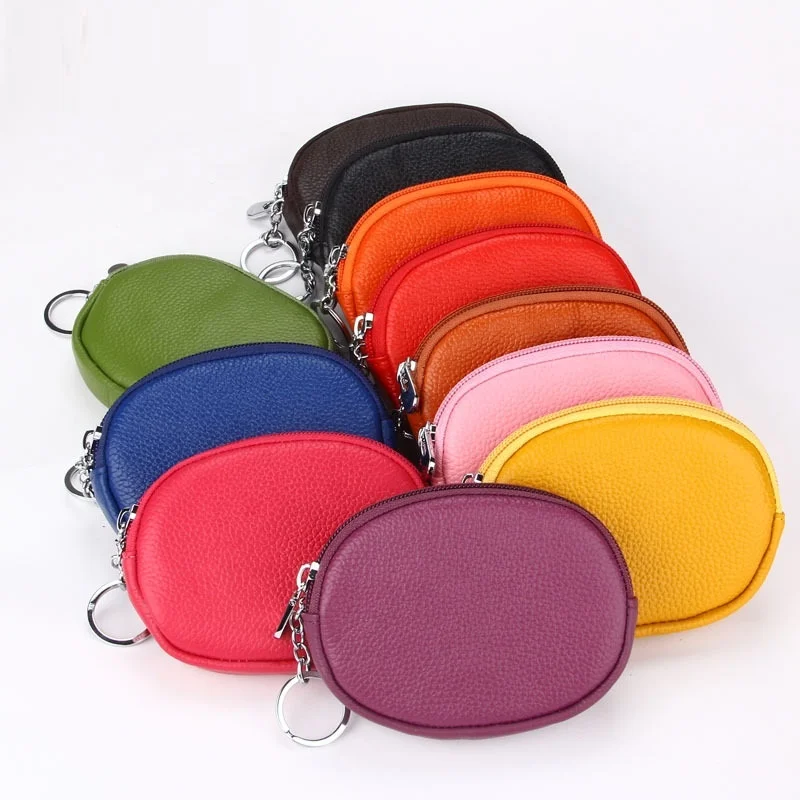 

Genuine Leather Coin Purse Change Purse With Zipper,Soft Leather Coin Pouch Mini Size FSW94, See below pictures showed
