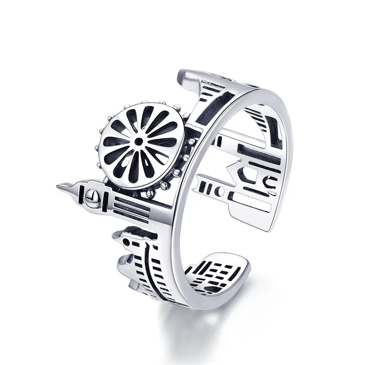 

Qings London Ring 925 Sterling Silver Open Ring With Factory Price