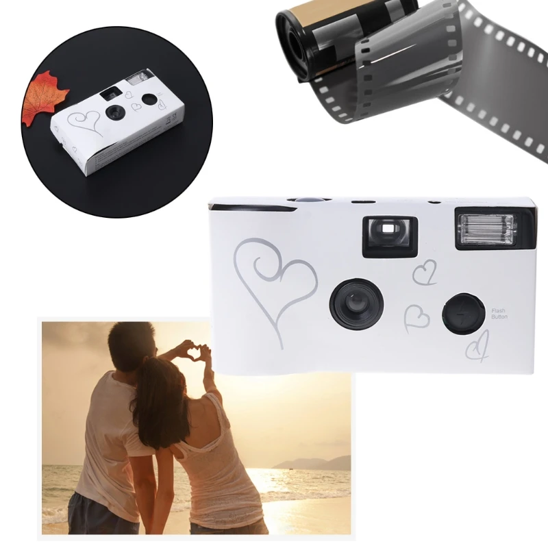 

Free Shipping 36 Photos Power Flash HD Single Use One Time Disposable Film Camera Party Gift