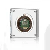 Custom Deluxe Plexiglass Coin Display Acrylic Medal Block Frame for Coin Collector