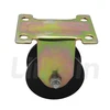 Heavy Duty Industrial Fixed Rigid 2 inch 3 inch 4 inch V Groove Iron Rail Wheel Casters for Track