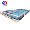 mobile heavy duty steel structure 25m rectangular above ground metal wall swimming pool for school swimming teaching