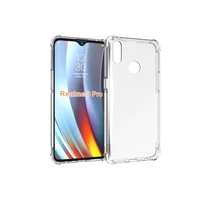 

moq 1 piece Four Corner Shockproof Soft TPU Bumper Case For Realme 3 Pro