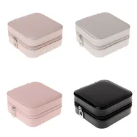 

Factory direct sale personalized portable women mini jewelry leather box