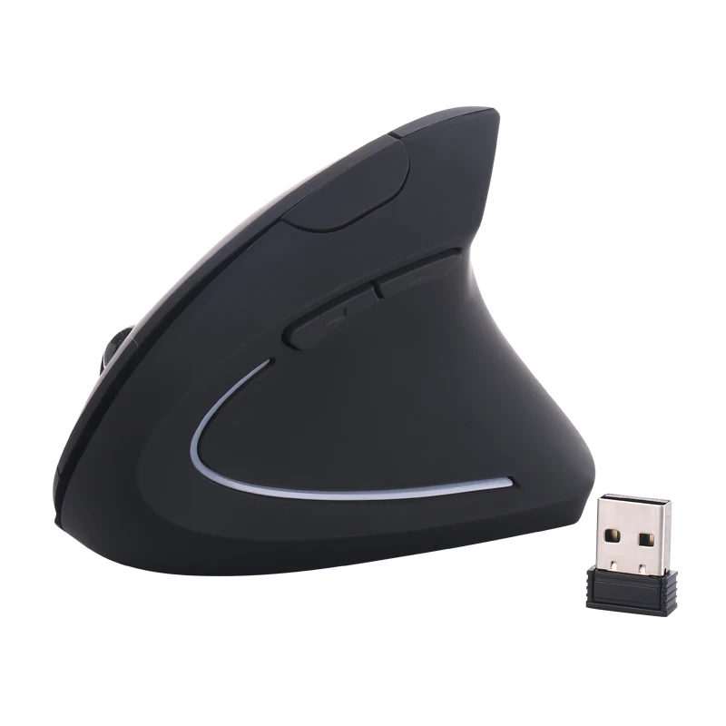 2.4G Wireless right Handed Ergonomic wireless vertical mouse 6 Buttons for Laptop