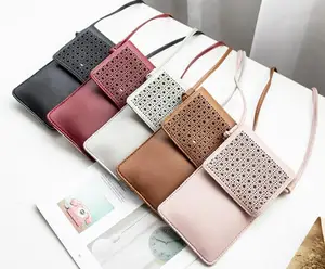 Mini Touch Screen PU Studded Crossbody Phone Bag