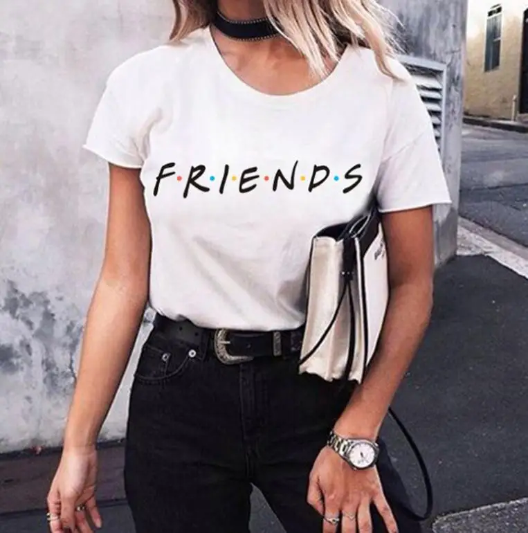 

Ecowalson Friends T-shirt Friends TV Show Quotes Sitcom Tee Frankie Say Relax Tumblr Tops