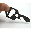 Anodized surface outdoor travel kit key chain tools with tin box