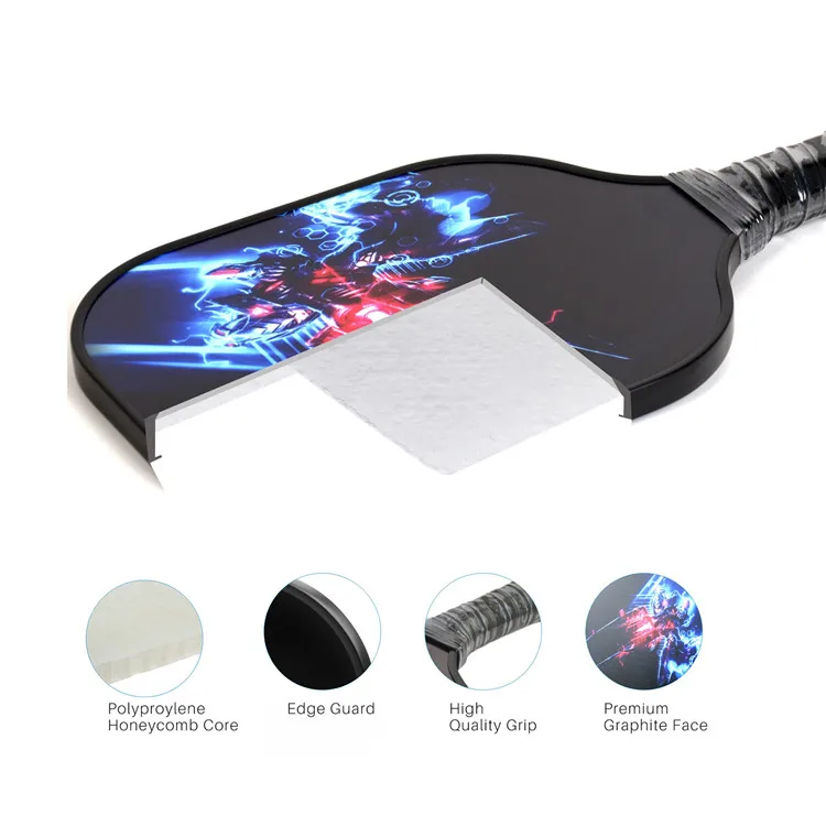 
carbon fiber Face and Polymer Core usapa pickle ball paddle beach racket pickleball paddle design 