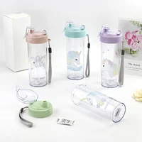 

Portable outdoor cute drinking water bottles plastic bottle for children